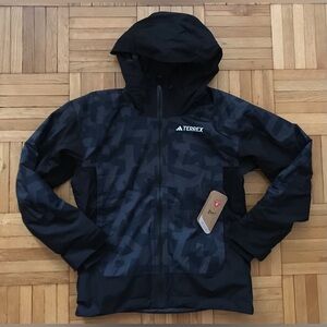 Medium Mens Adidas Terrex Xperior 2L Insulated RAIN.RDY Ski Jacket Black IB4214